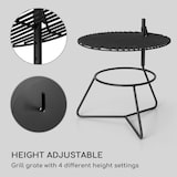 thumbnail of Orbit 3-in-1 Stahl-Feuerschale Grill Gartentisch Ø 60 cm Schwarz