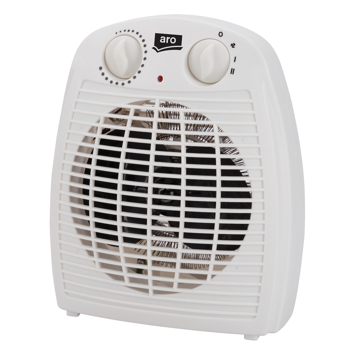 aro Heizlüfter HF2001N, Kunststoff, 22 x 13 x 26 cm, 1800 - 2000 W, 3 Heizstufen, weiß
