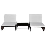 thumbnail of Helloshop26 - Conjunto de 2 tumbonas hamacas camas de jardín muebles de terraza con mesa resina tejida marrón 02_0012130