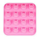 thumbnail of Silikonform Schweinchen - pink 17x17x2cm - Silikon Form Backen, Seife & mehr - Backform