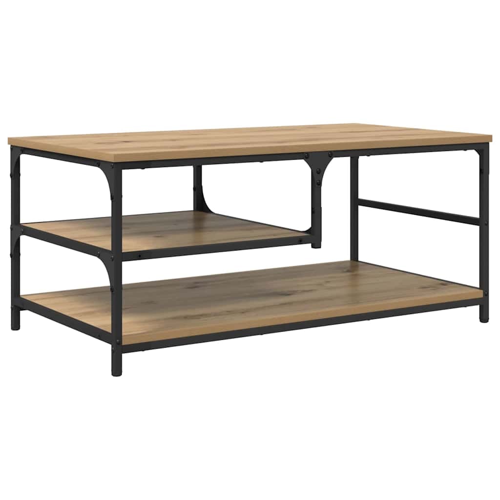 vidaXL Couchtisch Artisan-Eiche 90 x 49 x 40 cm Holzwerkstoff