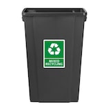thumbnail of Poubelle Slim noire 80L - 520 x 298 x 750 mm - JANTEX