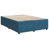 thumbnail of vidaXL Boxspringbett mit Matratze Blau 140x200 cm Samt