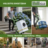 thumbnail of Treppenkarre pannensicher Stahl 120 kg 118 cm hoch mit Sicherheitsgriffen Treppensackkarre in grün