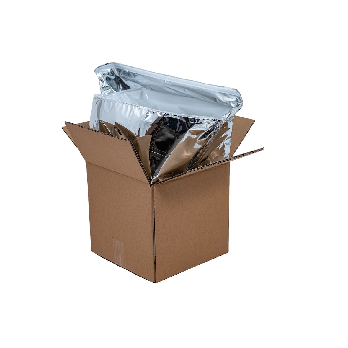 Lot 10 carton colis isotherme 30x30x30cm pour expédition de produits frais. Maintien T°C froide 48/72H. Sache métallisée isolation épaisse mousse PU