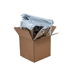 thumbnail of Lot 10 carton colis isotherme 30x30x30cm pour expédition de produits frais. Maintien T°C froide 48/72H. Sache métallisée isolation épaisse mousse PU