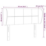 thumbnail of vidaXL Kopfteil mit Ohren Schwarz 93x23x78/88 cm Stoff