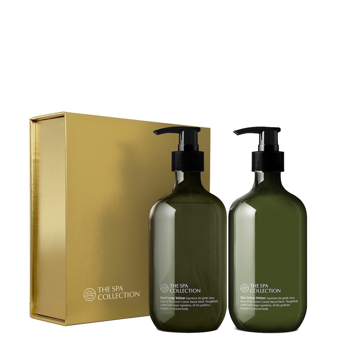 Giftbox Handseife & Lotion 475 ml - The Spa Collection Vetiver Cosmos Natural (Box mit 10 Stück)