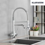 thumbnail of Bernd | Grifo Estera filtrante cromada brillante de 3 vías gastronomía de ósmosis de acero inoxidable para cocina | para restaurante giratorio 360°