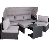 thumbnail of Rattan Lounge mit Aluminiumgestell San Marino  
1