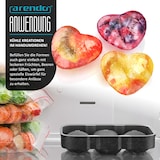 thumbnail of Arendo Eiswürfelform 6x Herzform sechsfach, temperaturbeständig, bis -40°C, (1-tlg), leicht zu lösen, für Cocktails, Obstsaft, Whisky