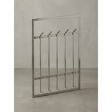 thumbnail of Wandgarderobe Metall Silber 60x100x7,5 cm Design Flurgarderobe Stahl, Hakenleiste Wandpaneel, Garderobe Wand, Garderobenleiste