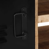 thumbnail of Helloshop26 - Mobile porta TV 80 x 30 x 35 cm con ampio spazio di archiviazione stile industriale realizzato in legno massello di 02_0057632