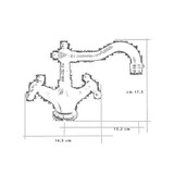 thumbnail of Rubinetto bagno Per Lavabo Vintage Bronzato stile antico ceramica