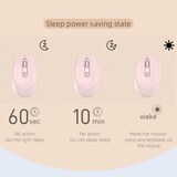 thumbnail of Souris Sans Fil Rechargeable 1600 DPI Ergonomique Pour Bureau Silencieuse Et Élégante Rose YONIS