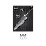 thumbnail of Kochmesser und Küchenmesser Damast Edelstahl Chefmesser mit 20 cm Klinge extra scharf Profimesser