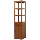thumbnail of Teak-Regal HWC-M86, Badschrank Badregal Badezimmer, hochwertiges B-Grade-Teak (Kernholz, 20-30 Jahre), 180x40cm