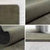 thumbnail of Carpetsale24 Läufer Teppich Grün 80x150 cm  Waschbarer Kurzflor Teppich, rutschfest & weich, einfarbig Design für Schlafzimmer, Küche & Flur