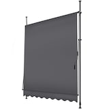 thumbnail of tectake Toldo plegable para balcón con manivela, ajustable en altura - 200 x 180 cm negro/gris