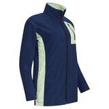 thumbnail of ESD-Fleecejacke mit langem Zip, Damen, marineblau/mint, L