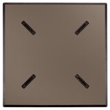 thumbnail of Set met terrastafel in taupe laminaat en 4 grijze fauteuils - Oviala