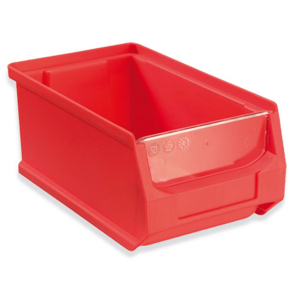 PROREGAL Transparente Frontblende für Sichtlagerbox 2.0 | HxBxT 0,2x9,7x3,5cm (10 Stück)