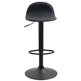 thumbnail of Set 2 Sgabelli Alti Lana in Similpelle nero/nero