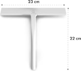 thumbnail of Blaze Duschabzieher 23 cm Silikonumhüllung Edelstahlkern modernes Design Weiß Edelstahl