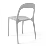 thumbnail of Lot de 4 chaises en plastique blanc