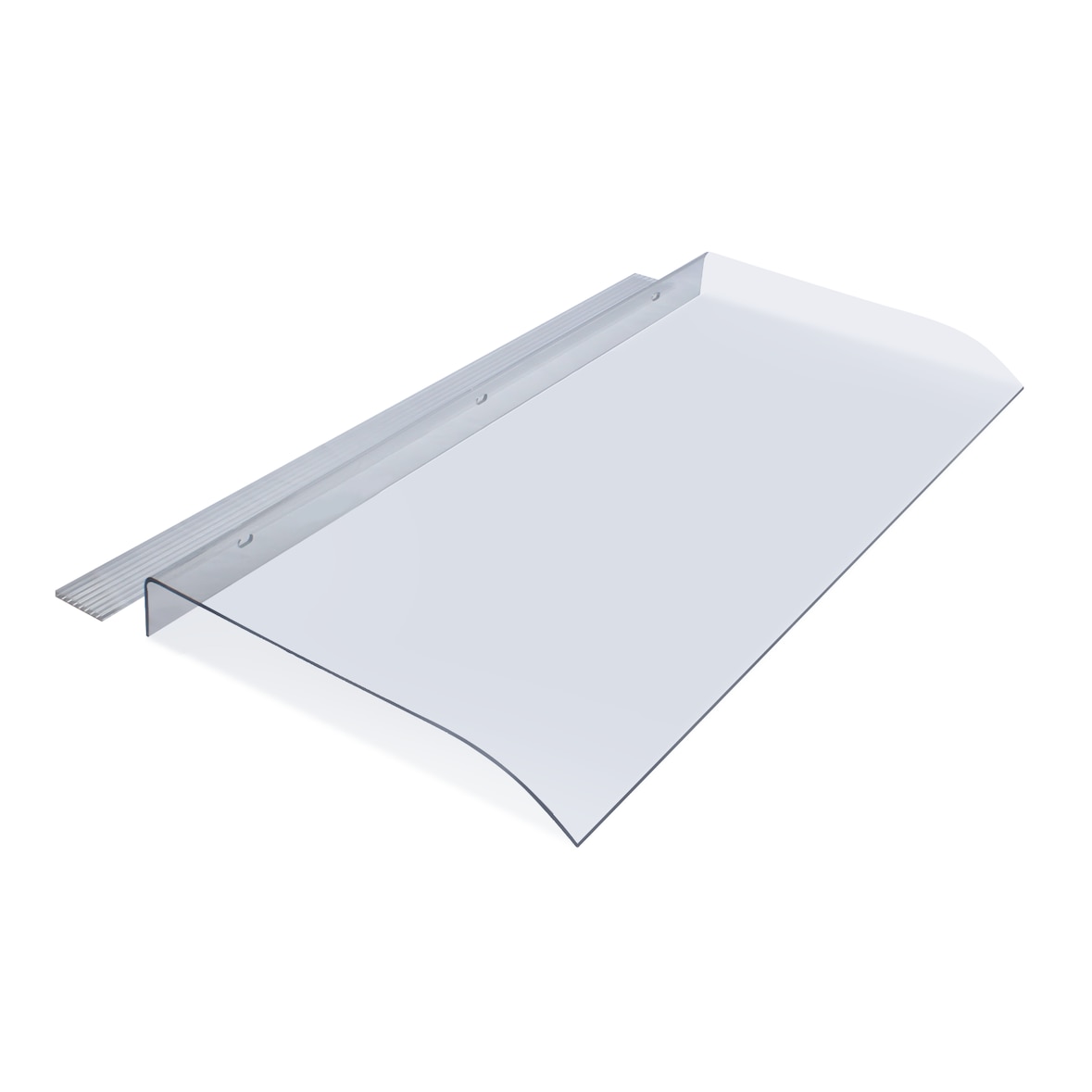 Garden Friend Pensilina Trasparente Policarbonato solido 50x120 cm Spessore 3,5 mm Supporto alveolare trasparente