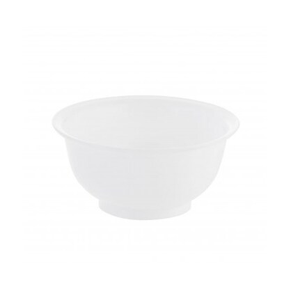 Insalatiera in Plastica Bianca Ø Cm 32 H 16 Eco per insalate e buffet professionale per risorazione