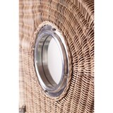 thumbnail of Strandkorb - bene living - Ammersee Single Teak Bullauge - PE shell - Modell 534 - Einsitzer inkl. Liftersystem