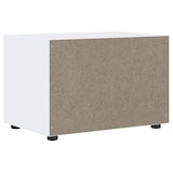thumbnail of Helloshop26 - Meuble TV moderne gain de place avec tiroir et étagère 60 x 40 x 38 cm en bois d'ingénierie blanc 02_0058329