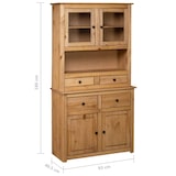thumbnail of vidaXL Highboard 93×40,5×180 cm massief grenen Panama serie