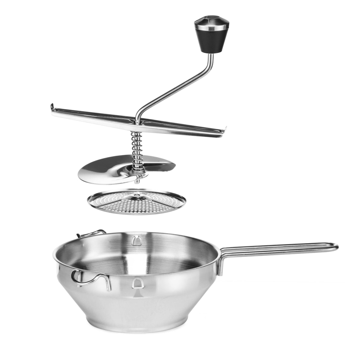 HI 14059 Edelstahl Passiermühle Passiergerät mit 3 Einsätzen