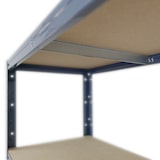 thumbnail of shelfplaza HOME 190x80x60 cm Werkbank Regal in blau mit 6 Böden und 145 kg Traglast pro Boden