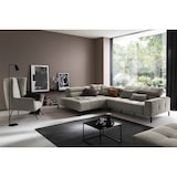 thumbnail of KAWOLA Sofá OHIO Sofá esquinero gris pana fina con extensión de asiento motorizada Recamiere izquierda