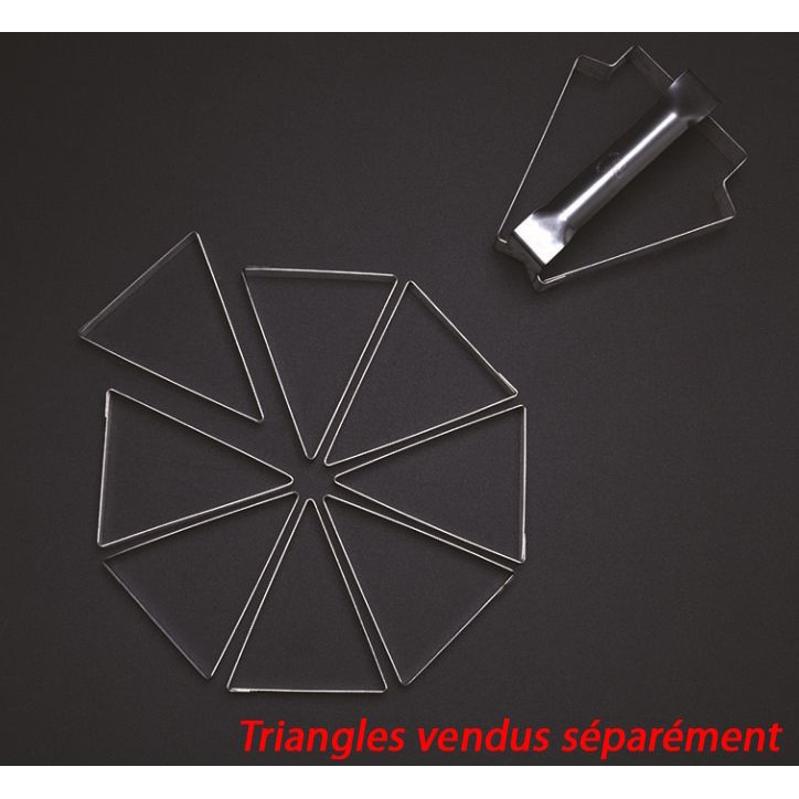 Matfer Découpoir pour fond de tarte triangle Mozaïk inox Matfer - 371242