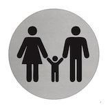 thumbnail of CombiCraft Aluminium Türschild 'Familie' - Ø75mm mit 3M-Klebeband