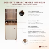 thumbnail of Mobiliara - Desserte Serveo mobile - Interieur - Mdf Finition stratifiée -  Version Haute