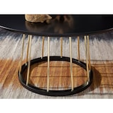 thumbnail of Couchtisch Rund 80x80x42 cm Schwarz Gold Sofatisch Metall Modern, Runder Wohnzimmertisch Salontisch, Tisch Wohnzimmer Groß, Kaffeetisch