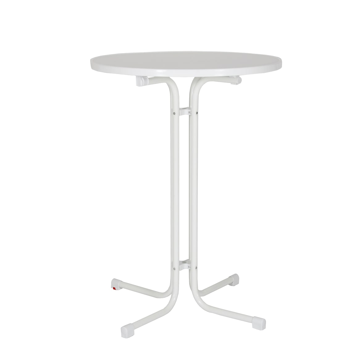 Stehtisch/Partytisch/Veranstaltungstisch/Gastronomietisch Mainz in Weiß mit Tischplatte D80cm