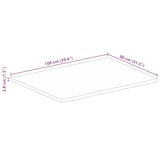 thumbnail of vidaXL Tafelblad met natuurlijke rand 100x80x3,8 cm massief mangohout