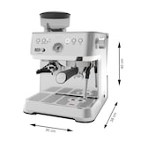 thumbnail of Solis Siebträger Kaffeemaschine 54 mm Siebhalter Milchaufschäumer Bohnenmahlwerk