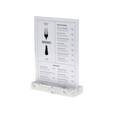 thumbnail of Tischaufsteller Europel A4 Polystone weiß 351020