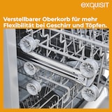 thumbnail of Exquisit PRO Geschirrspüler 60 cm, Unterbaufähig, EEK: C, 14 Maßgedecke, Besteckschublade, Automatische Türöffnung, 11 Liter, GSP56314-030C silber