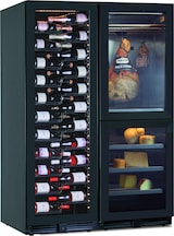 thumbnail of KLIMAITALIA Kombinierter Kühler: 3 Zonen: Weine/Aufschnitt/Käse. 128 Flaschen. Bars & Haken gepökelte Fleischsorten. LED-Beleuchtung. Dim. (LxWxH) 121