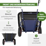 thumbnail of 2-Rad Schubkarre XXL 290 L 300 kg Gartenschubkarre Hofkarre Schiebkarre Luftrad Metallfelgen schwarz