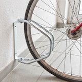 thumbnail of Relaxdays Fahrradständer zur Wandmontage, Wandhalterung für 1 Fahrrad, Verzinkt, Verstellbar, HBT: 32,5 x 9 x 28,5 cm, silber