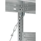 thumbnail of PROREGAL Fachbodenregal Stecksystem | Grundregal | HxBxT 250x130x80cm | 6 Ebenen | Fachlast 240 kg | Einseitig nutzbar | Lichtgrau